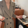 Alien Kitty Notched Solid Work Wear Long Dress Chic Autumn 2022 Office Lady All Match Casual Streetwear Vintage Vestidos