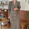 Alien Kitty Notched Solid Work Wear Long Dress Chic Autumn 2022 Office Lady All Match Casual Streetwear Vintage Vestidos