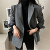 Alien Kitty Slim-Fit Office Lady Women Blazers Woolen Warm All Match Winter 2023 Streetwear OL Chic Elegant Casual Coats