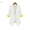 Fashion Blazer Autumn -Summer Half Sleeve Blazers Women Suits Jackets Slim Zipper Casual Coat ,Office lady wear