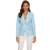 Women's Amandina Luxe Golden Buttons Double Breasted Blazer