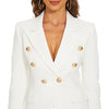 Women's Amandina Luxe Golden Buttons Double Breasted Blazer