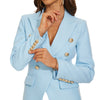 Women's Amandina Luxe Golden Buttons Double Breasted Blazer