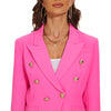 Women's Amandina Luxe Golden Buttons Double Breasted Blazer