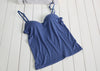 New Sexy Women's Modal Adjustable Strap Built In Bra Padded Self Mold Bra Tank Top Cami Vest