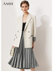 Amii Minimalism Skirt Blazer Suit Women Coats and Jackets High Waist Pleated Skirt Office Lady Female 12140833