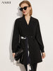 Amii Minimalism Spring Blazer Women Causal Solid Lapel Bouble Breasted Offical Lady Women's Suit Coat Tops 12170027