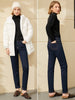 Amii Minimalism Winter Jeans For Women Causal Slim Fit Thick Fleece Causal Women's Pants Female Trousers  12060081