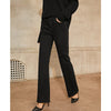 Amii Minimalism Winter Jeans For Women Solid Fleece Straight Female Trousers Causal Tassel Long Women's Pants  12030584