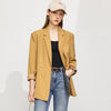 Amii Minimalism Women Blazers Autumn Elegant Notched Office Lady Suits Double Breasted Coats and Jackets For Women 12130198