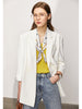 Amii Minimalism Women Blazers Autumn Elegant Notched Office Lady Suits Double Breasted Coats and Jackets For Women 12130198