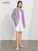 Amii Minimalism Women Blazers Office Lady Elegant Notched Single Button Coats and Jackets Casual Blazer Female Suit 12175237