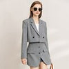 Amii Minimalism Women's Suit Jacket Short Blazer Coat Autumn Slim Shorts Skirts Business Office Lady Blazers For Woman 12270020