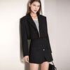 Amii Minimalism Women's Suit Jacket Short Blazer Coat Autumn Slim Shorts Skirts Business Office Lady Blazers For Woman 12270020
