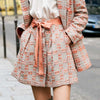 Amii Minimalist Tweed Women's coat Separately Autumn Office Lady Loose Lapel Blazer MIni Skirt Elegant Female Suit 11920008