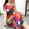New Summer Dress Women 2022 Short Sleeve Long Maxi Vestido Beach Chic Print Floral Bohemian Dress Elegant Sundress