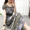 New Summer Dress Women 2022 Short Sleeve Long Maxi Vestido Beach Chic Print Floral Bohemian Dress Elegant Sundress