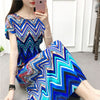 New Summer Dress Women 2022 Short Sleeve Long Maxi Vestido Beach Chic Print Floral Bohemian Dress Elegant Sundress