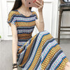 New Summer Dress Women 2022 Short Sleeve Long Maxi Vestido Beach Chic Print Floral Bohemian Dress Elegant Sundress