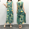 New Summer Dress Women 2022 Short Sleeve Long Maxi Vestido Beach Chic Print Floral Bohemian Dress Elegant Sundress