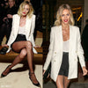 Anja Rubikthe Same White Single-Breasted Temperament Commuter Casual Suit Jacket Women's 2023 Spring and Autumn  Brand