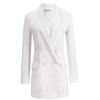 Anja Rubikthe Same White Single-Breasted Temperament Commuter Casual Suit Jacket Women's 2023 Spring and Autumn  Brand