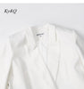 Anja Rubikthe Same White Single-Breasted Temperament Commuter Casual Suit Jacket Women's 2023 Spring and Autumn  Brand