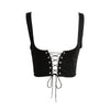 Sexy Lace Up Crop Tops Women 2022 Summer Sleeveless Bralette Tank Top Women Fitness Bustier Crop Top Tanktop Plus Size