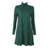 Winter Autumn Casual Women Loose Turtleneck Dress Knitting Warm Work Office Ladies Dresses Long Sleeve Female Vestidos