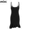 90s Cool Girls Mini Dress Women  Elegant Ruffles Sleeveless Bodycon Spring Short Dresses Female Sundress Vestidos