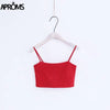 Co Girls Basic Camis Streetwear Fashion Sexy Candy Colors Cropped Bustier Tees Women Tank Tops Elastic Crop Top
