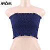 Co Girls Basic Tank Tops Women Elegant Strapless Tube Tops Fashion 2022 Streetwear Dot Plaid Print Camis Crop Top Tees