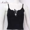 Crop Tops Summer Hollow Out Women Tops Bandage Strappy Bustier Casual Crop Tank Top Bralette Brandy Melville Camis 252