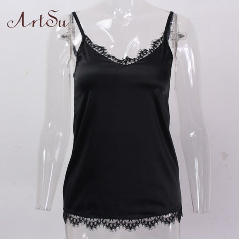Lace Tank Top Sexy Sleeveless Backless Fitness Top Women Summer Casual Camisole Black White Plus Size ASVE20025