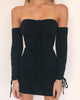 Women Autumn Winter Bandage Dress Women 2022 Sexy Off Shoulder Long Sleeve Slim Elastic Bodycon Party Dresses Vestidos