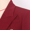 Autumn And Winter 2023 Double Row Button Waist Slim Classic OL Professional Women's Suit Coat Top