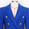 Autumn And Winter 2023 Europe And America Premium Fabric Double Breasted Classic Women's Suit Coat Top