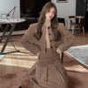 Autumn And Winter Elegant Women's Skirt Suit Vintage Jacket Woolen Short Coatpleated Skirt Two-Piece Set Female