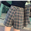 Autumn And Winter Women's Two-piece Korean Style Tweed Long-sleeved Striped Suit Jacket + High-waist Shorts Suit