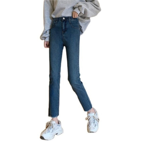 Autumn And Winter Pants Korean Style High Waist Slimming Skinny Cow