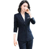 Autumn And Winter Women Career Suit Interview Female Occupation Work Wear Office Uniform Long Sleeve Blazer Skirt Set Suit Women