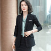 Autumn And Winter Women Career Suit Interview Female Occupation Work Wear Office Uniform Long Sleeve Blazer Skirt Set Suit Women