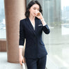 Autumn And Winter Women Career Suit Interview Female Occupation Work Wear Office Uniform Long Sleeve Blazer Skirt Set Suit Women