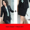 Autumn And Winter Women Career Suit Interview Female Occupation Work Wear Office Uniform Long Sleeve Blazer Skirt Set Suit Women