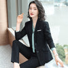 Autumn And Winter Women Career Suit Interview Female Occupation Work Wear Office Uniform Long Sleeve Blazer Skirt Set Suit Women