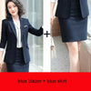 Autumn And Winter Women Career Suit Interview Female Occupation Work Wear Office Uniform Long Sleeve Blazer Skirt Set Suit Women
