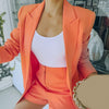 Autumn Blazer  Terrific Wash-and-wear Lapel  Elegant Pockets Spring Coat OL Style Clothes