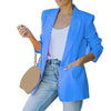 Autumn Blazer  Terrific Wash-and-wear Lapel  Elegant Pockets Spring Coat OL Style Clothes
