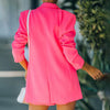 Autumn Blazer  Terrific Wash-and-wear Lapel  Elegant Pockets Spring Coat OL Style Clothes