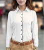 Autumn Blouse New Korean Models Leopard Sleeve Women Blouses Stitching long-sleeve Shirt Blusas Clothing Vestidos LBD1286